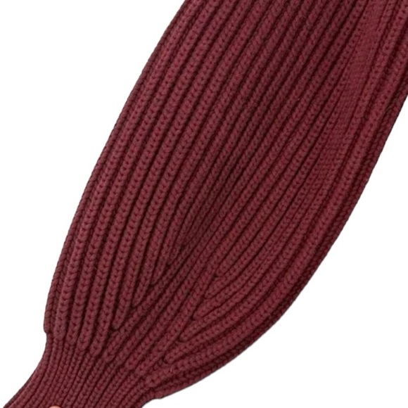 Frame Rib Cropped Ballon Sleeve Sweater Size S - Picture 11 of 15